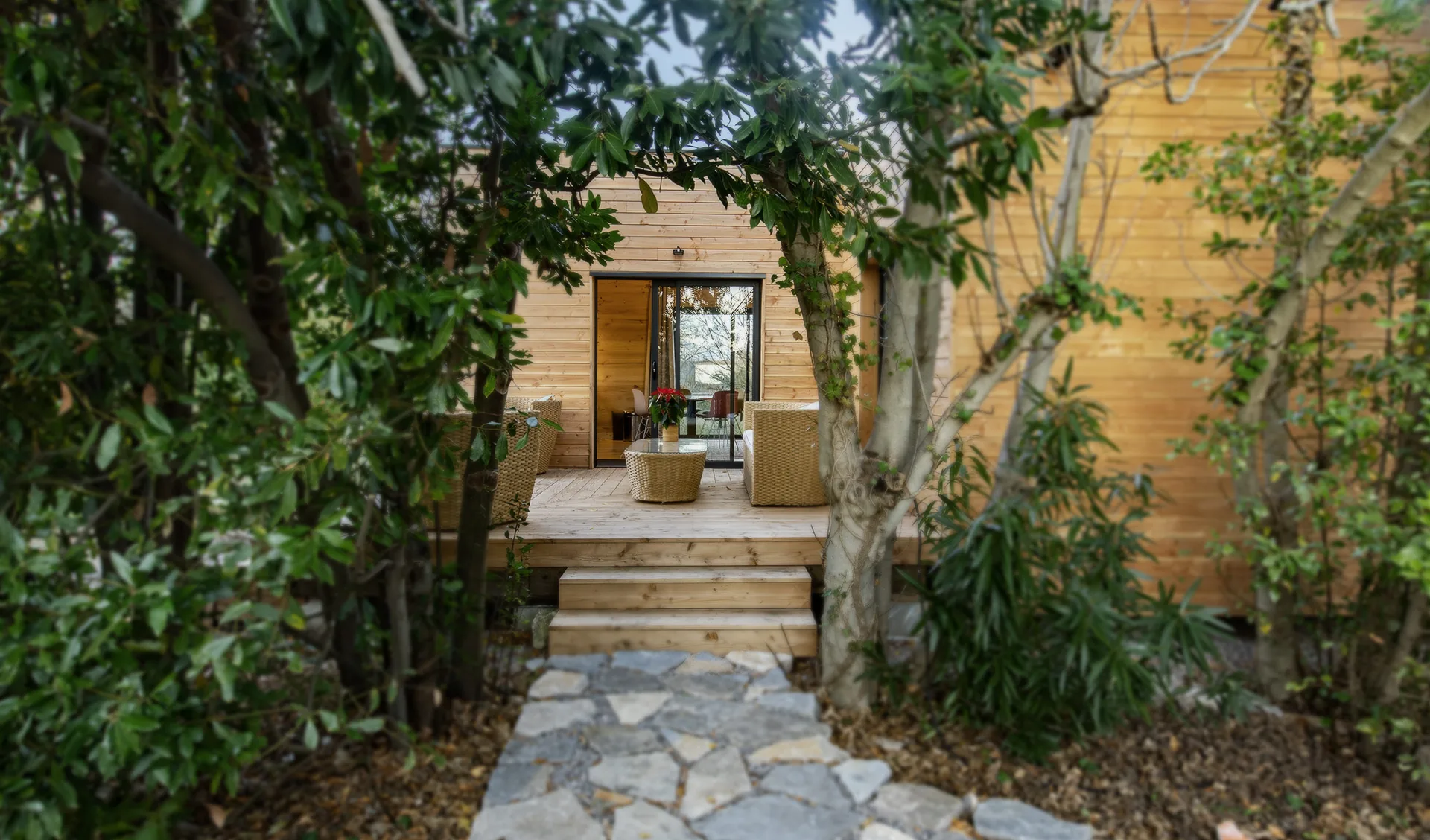 Maison PAN autonome en bois près de Montpellier